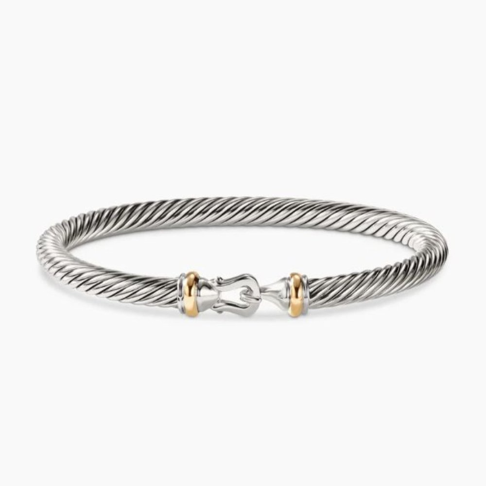 David Yurman Buckle Classic Cable Bracelet Sterling Silver